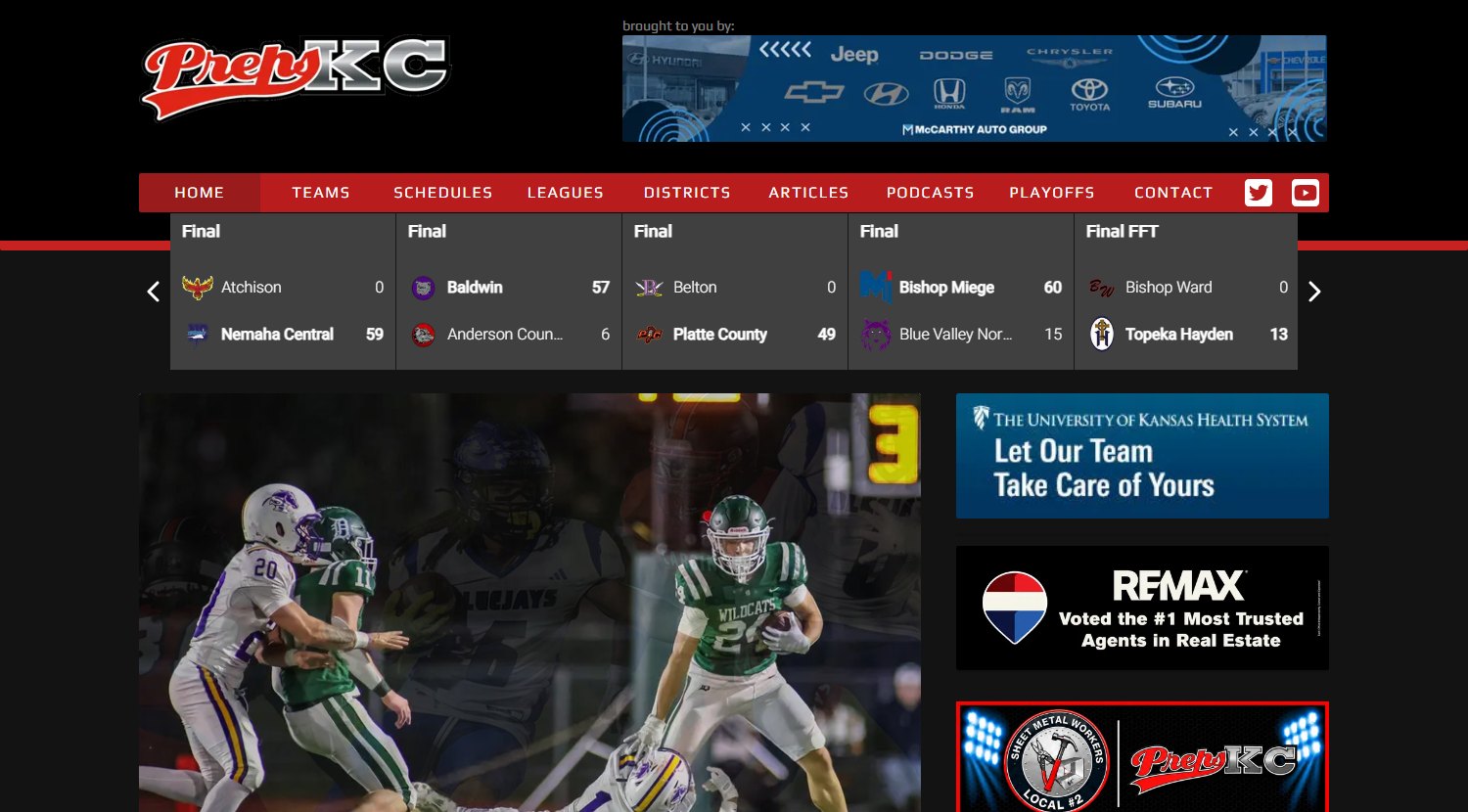 PrepsKC website