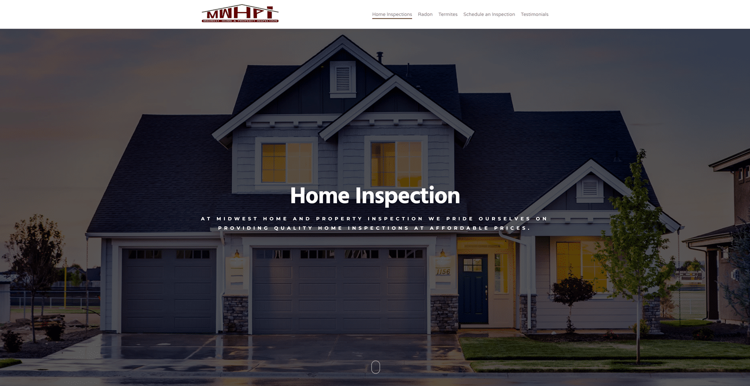 Midwest Home and Property Inspections website